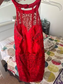 Ellie Wilde Red Size 6 Prom 50 Off Cocktail Dress on Queenly