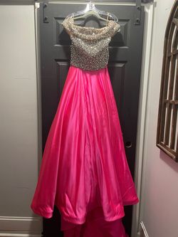 Style 11070 Ashley Lauren Pink Size 6 50 Off Floor Length Pageant A-line Dress on Queenly