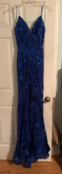 Blue Size 0 Mermaid Dress on Queenly