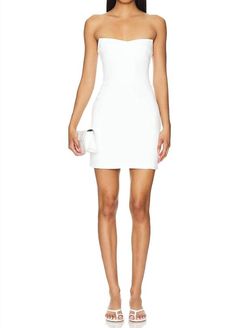 Style 1-2829737733-70 Amanda Uprichard White Size 0 Sorority Sorority Rush Strapless Cocktail Dress on Queenly