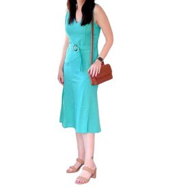 Style 1-2045339786-74 APRICOT Blue Size 4 1-2045339786-74 Polyester Cocktail Dress on Queenly