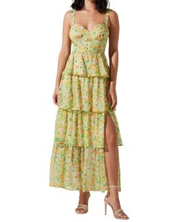 Style 1-166501122-149 ASTR Yellow Size 12 Polyester Plus Size Straight Dress on Queenly