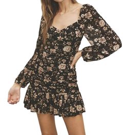 Style 1-287927386-74 DRESS FORUM Black Size 4 Floral Summer Wednesday Cocktail Dress on Queenly