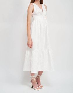 Style 1-243661921-70 En Saison White Size 0 Engagement Military Polyester Straight Dress on Queenly