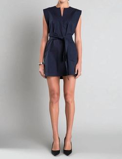 Style 1-1923196606-892 English Factory Blue Size 8 Mini Sorority Navy Cocktail Dress on Queenly