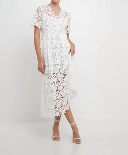 Style 1-2484316798-149 English Factory White Size 12 Plus Size Sleeves Cocktail Dress on Queenly