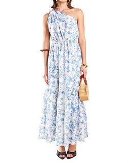 Style 1-2736958518-892 English Factory Blue Size 8 Military Floor Length Floral Straight Dress on Queenly