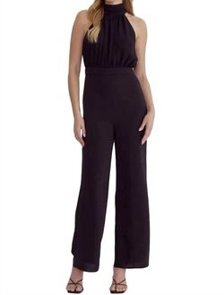 Style 1-1884842925-892 entro Black Size 8 Jewelled Polyester Jumpsuit Dress on Queenly