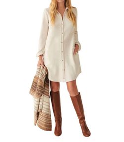 Style 1-2630434771-892 Faherty White Size 8 Free Shipping High Neck Polyester Cocktail Dress on Queenly