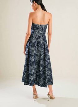 Style 1-1049363610-149 FLYING TOMATO Blue Size 12 Polyester Strapless Belt Pockets Cocktail Dress on Queenly