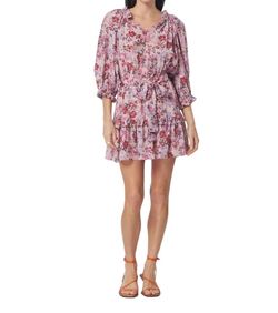 Style 1-201898838-70 GILNER FARRAR Purple Size 0 Print V Neck Sorority Summer Cocktail Dress on Queenly