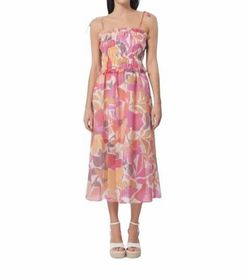 Style 1-612957033-74 GILNER FARRAR Pink Size 4 Tall Height Spaghetti Strap Floral 1-612957033-74 Cocktail Dress on Queenly