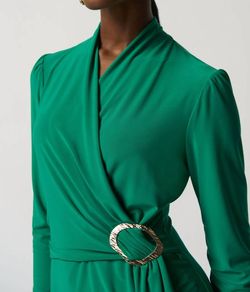 Style 1-1825286477-238 Joseph Ribkoff Green Size 12 Spandex Silk Plus Size Cocktail Dress on Queenly