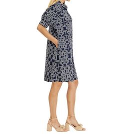 Style 1-3227581646-70 JUDE CONNALLY Blue Size 0 Sorority Pockets Spandex Navy Cocktail Dress on Queenly