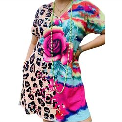 Style 1-2353431396-1464 Lulu Clothes Pink Size 28 Floral Mini Casual Cocktail Dress on Queenly