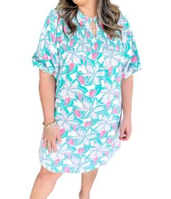 Style 1-113385514-892 MICHELLE MCDOWELL Green Size 8 Floral Sleeves Sorority Rush Cocktail Dress on Queenly