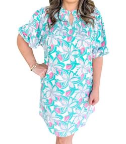 Style 1-113385514-892 MICHELLE MCDOWELL Green Size 8 Floral Sleeves Sorority Rush Cocktail Dress on Queenly