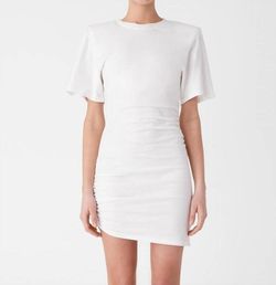 Style 1-3488213593-70 MISHA White Size 0 Bridal Shower Mini Bachelorette Cocktail Dress on Queenly