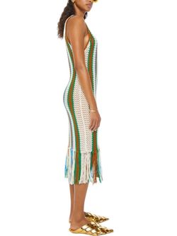 Style 1-1383874870-892 Mother Green Size 8 Fringe Free Shipping Cocktail Dress on Queenly