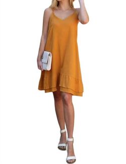 Style 1-3294710134-74 Ninexis Yellow Size 4 1-3294710134-74 Mini Feather V Neck Cocktail Dress on Queenly