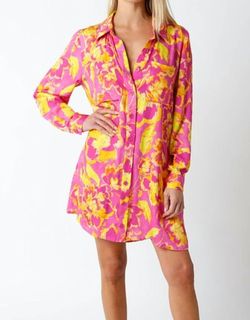 Style 1-1978683697-149 OLIVACEOUS Pink Size 12 Casual Sorority Sleeves Cocktail Dress on Queenly