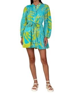 Style 1-3189377460-149 Olivia James the Label Blue Size 12 Sleeves Mini High Neck Cocktail Dress on Queenly