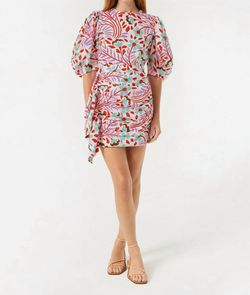 Style 1-2266962546-1901 RHODE Red Size 6 Summer Pattern Sleeves Cocktail Dress on Queenly