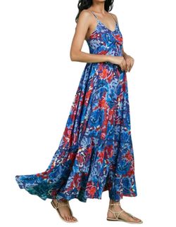 Style 1-980305958-70 RO'S GARDEN Blue Size 0 1-980305958-70 Black Tie Straight Dress on Queenly