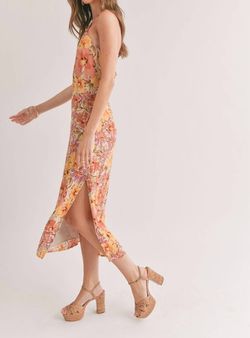 Style 1-1762804073-892 SAGE THE LABEL Yellow Size 8 Halter Pattern Cocktail Dress on Queenly