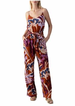 Style 1-971011115-149 Sanctuary Red Size 12 Print Pockets Plus Size Jumpsuit Dress on Queenly