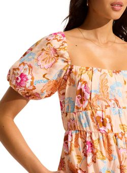 Style 1-1842624073-74 Seafolly Orange Size 4 Sorority Floral Summer Pockets Cocktail Dress on Queenly