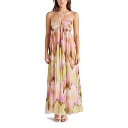 Style 1-665552238-74 STEVE MADDEN Pink Size 4 Military Polyester Straight Dress on Queenly