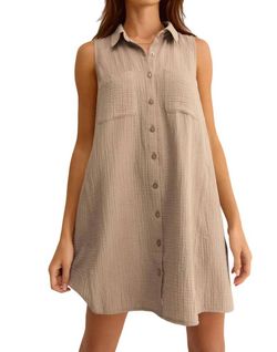 Style 1-125340996-149 Z Supply Nude Size 12 High Neck Casual Cocktail Dress on Queenly