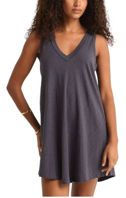 Style 1-2412148174-74 Z Supply Gray Size 4 Sheer Mini Sorority Cocktail Dress on Queenly