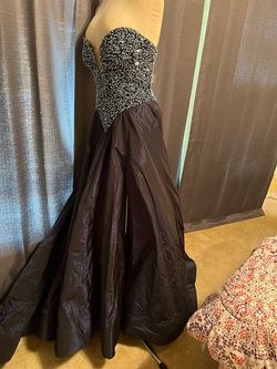 Jovani Blue Size 10 Ball gown on Queenly