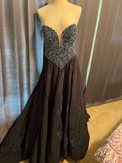 Jovani Blue Size 10 Ball gown on Queenly