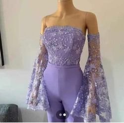 Purple Size 0 Jumpsuit Dress on Queenly