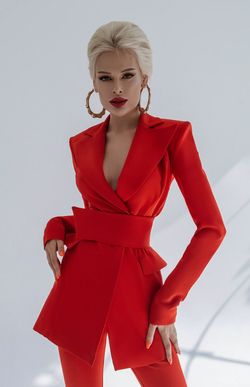 Red Size 2 Jumpsuit Dress on Queenly