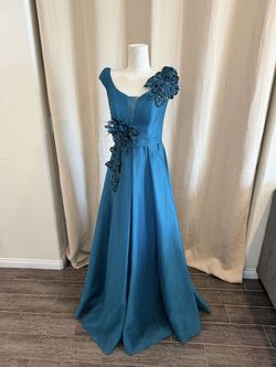 Blue Size 8 A-line Dress on Queenly