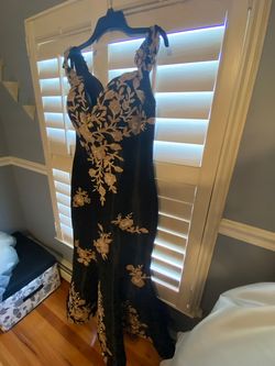 Jovani Black Size 10 Floor Length Short Height Prom Mermaid Dress on Queenly