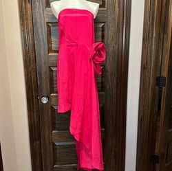 New York and Company Pink Size 12 Plus Size Strapless 50 Off Cocktail Dress on Queenly