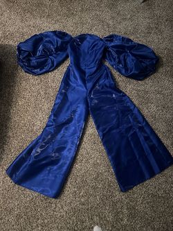 Blue Size 4 Jumpsuit Dress on Queenly