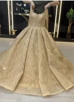 Nude Size 8 Ball gown on Queenly