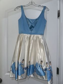 Sherri Hill Blue Size 2 Pageant Bridgerton Boat Neck Ball gown on Queenly